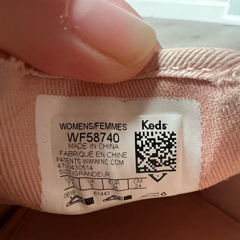 Kate Spade Keds Rose Gold Sparkle‎ Shoes- 7.5